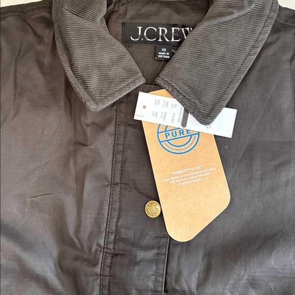 J Crew Cropped Barn Jacket™ in ripstop cotton XS Mossy Brown - Picture 5 of 6